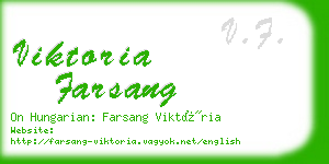 viktoria farsang business card